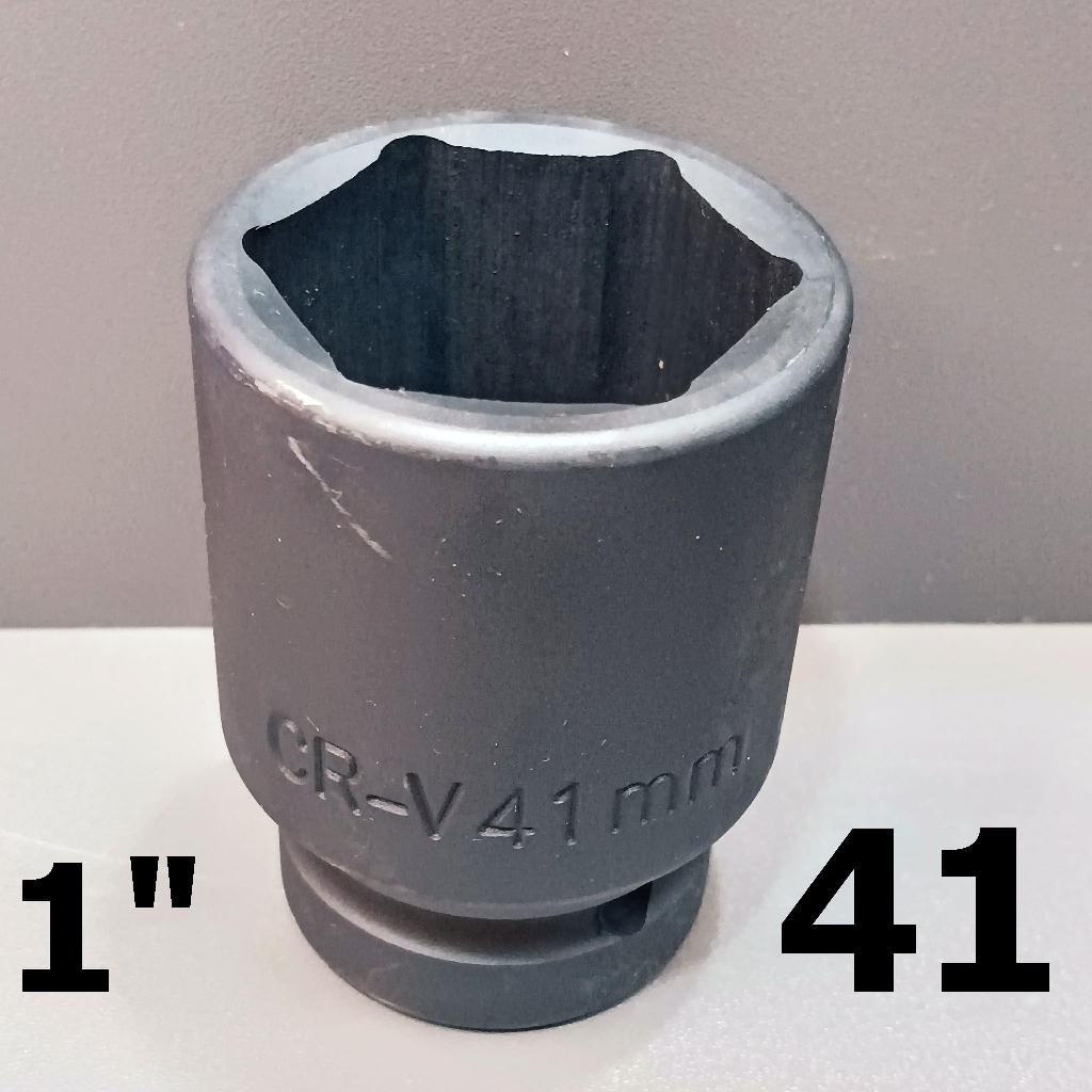ลูกบล็อกยาว  1" (1นิ้ว)  บล็อกลม (IMPACT SOCKET) เบอร์   41  รุ่นงานหนัก