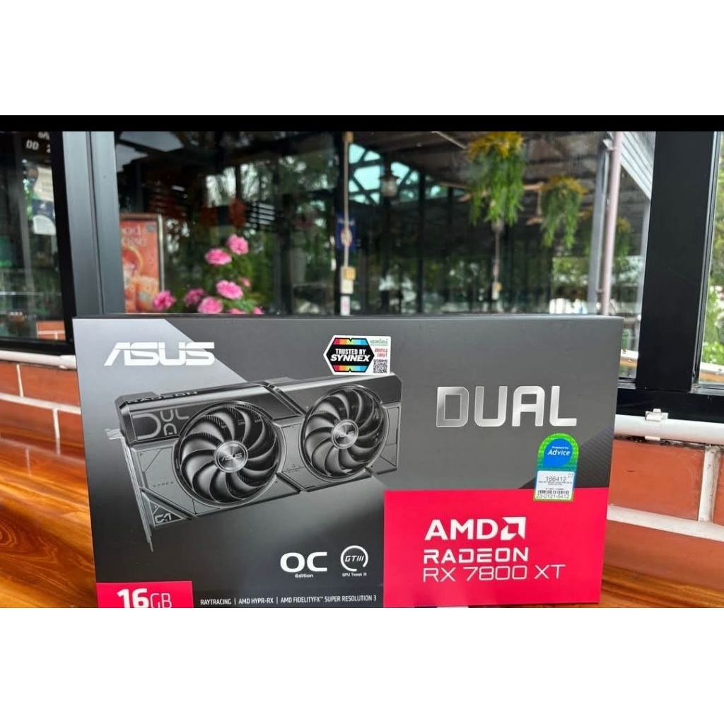 Asus RX7800xt 16GB 2 พัดลม ประกัน 3+1 ปี