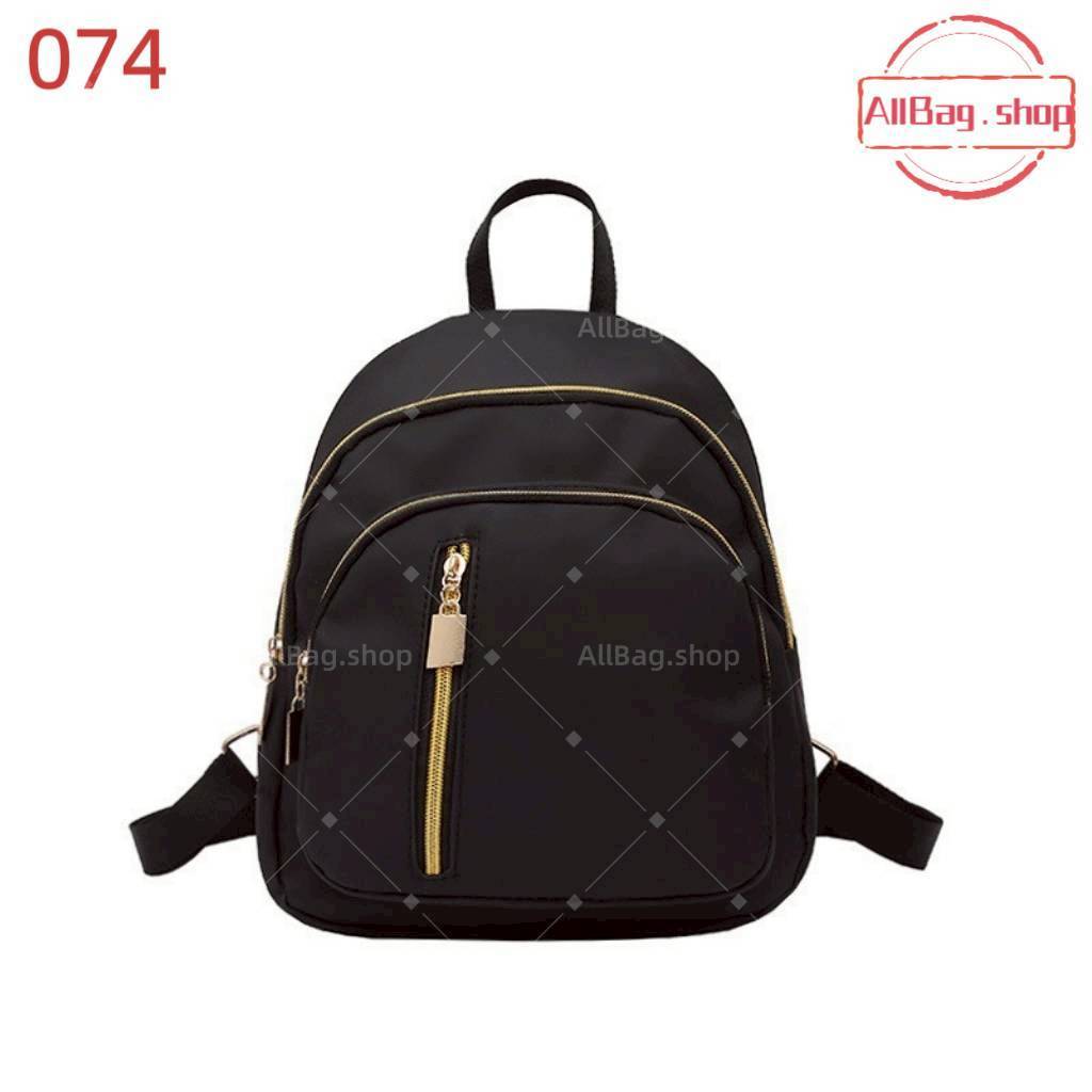 กระเป๋าเป้สะพายหลัง 074 กระเป๋าเดินทางแบบเรียบง่าย กันน้ำ น้ำหนักเบา สำหรับผู้หญิง
