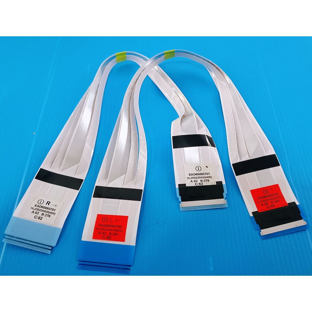 สายแพรLVDS ทีวี LG 43UP7500PTC , 55UR761H0TA , 43NANO75SQA  รหัส EAD65893701/EAD65893702 ขนาด 60 PIN