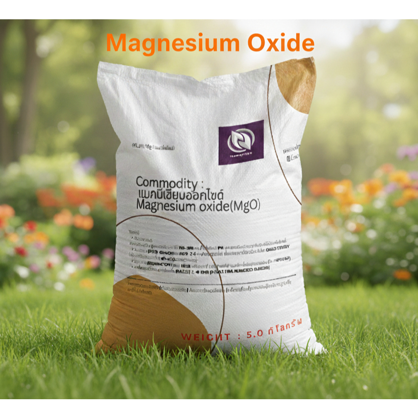 Magnesium oxide (แมกนีเซียมออกไซด์) วัตถุดิบในอุตสาหกรรม ทนไฟ  อิฐทนไฟ เบ้าหลอม สารเติมแต่งในยาง พลาสติก อาหารพืชสัตว์