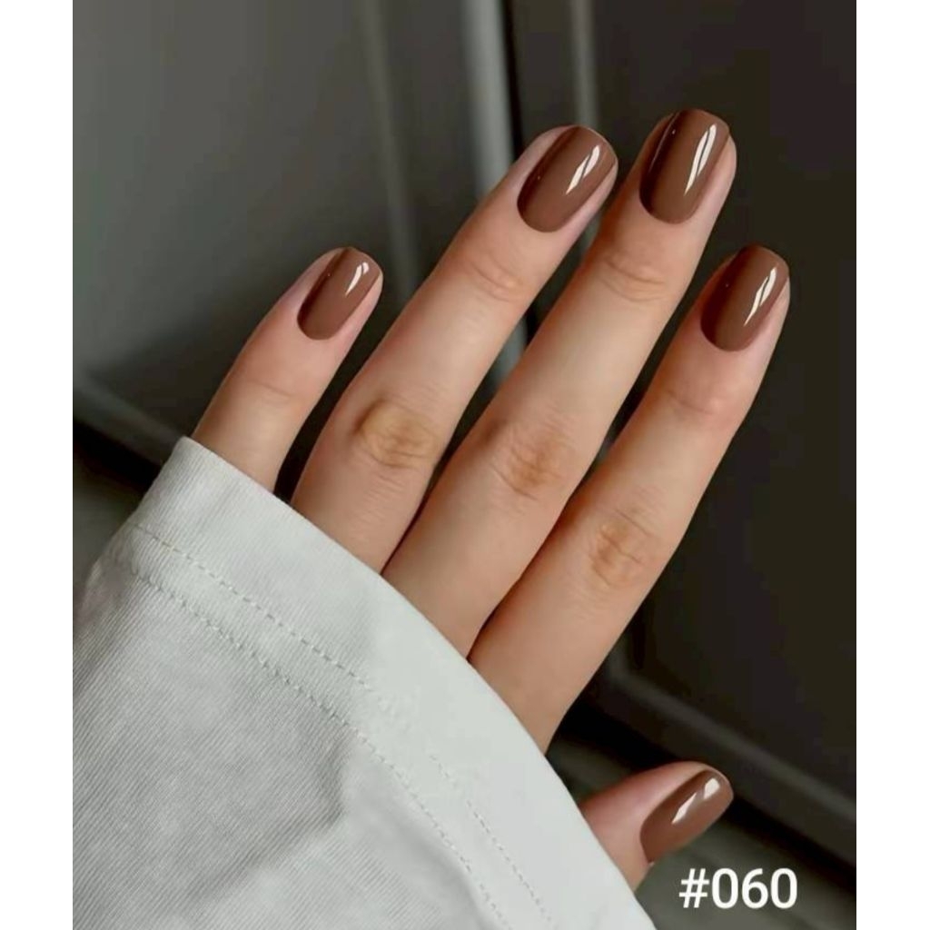 Meilleur 060 น้ำตาลโกโก้ ยาทาเล็บฮาลาลสูตรน้ำซึมใส่ละหมาดได้