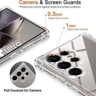 เคสปอกอ่อน ใส สำหรับ Samsung S25 S25plus S25Ultra S25FE เคสกันกระแทก แบบนิ่มปอกอ่อน