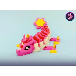 🐉✨ Fairy Dragon แฟร์รี่มังกร 3D Printed ของเล่น สะสม ฟิกเกอร์แฟนตาซี ตกแต่งโต๊ะทำงาน มินิมอลน่ารัก