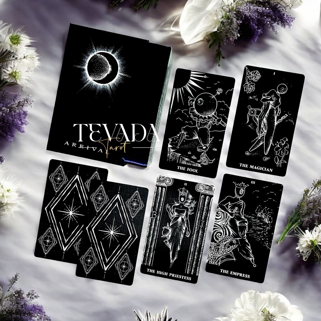 The Arrival Tarot Deck ไพ่ธีมขาวดำ ไพ่ทาโรต์ ไพ่ทาโร่ ไพ่ยิปซี ไพ่ดูดวง ไพ่ออราเคิล ไพ่ทำนาย Tarot Cards Tarot De