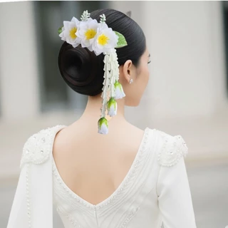 หวีสับดอกไม้ห้อยอุบะ งานสวยมาก (สินค้าขายดี ตรงปก) ฟ้อนรำ นางรำ