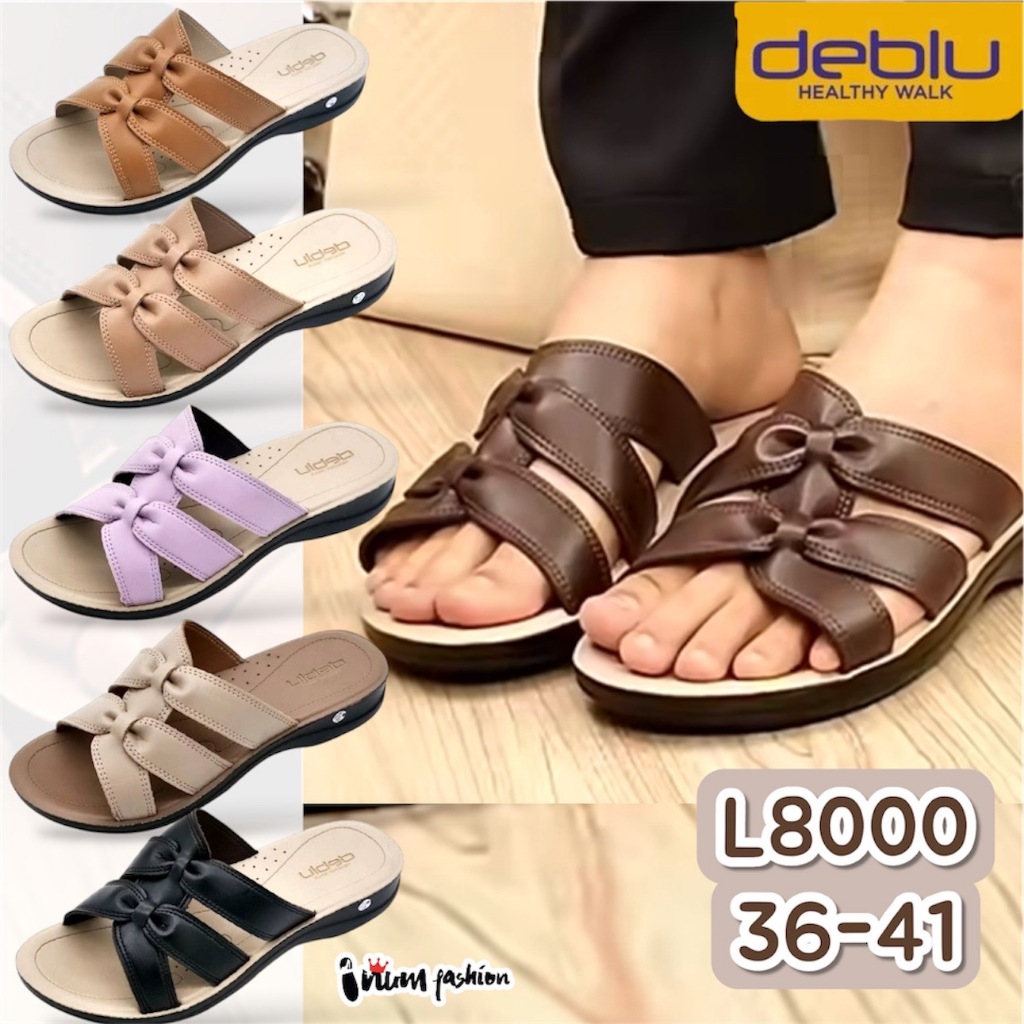 NFshoes ถูกสุด! รองเท้าแตะ เพื่อสุขภาพ Deblu เดอบลู รุ่น L8000 เบา ทนทาน พื้นนุ่ม