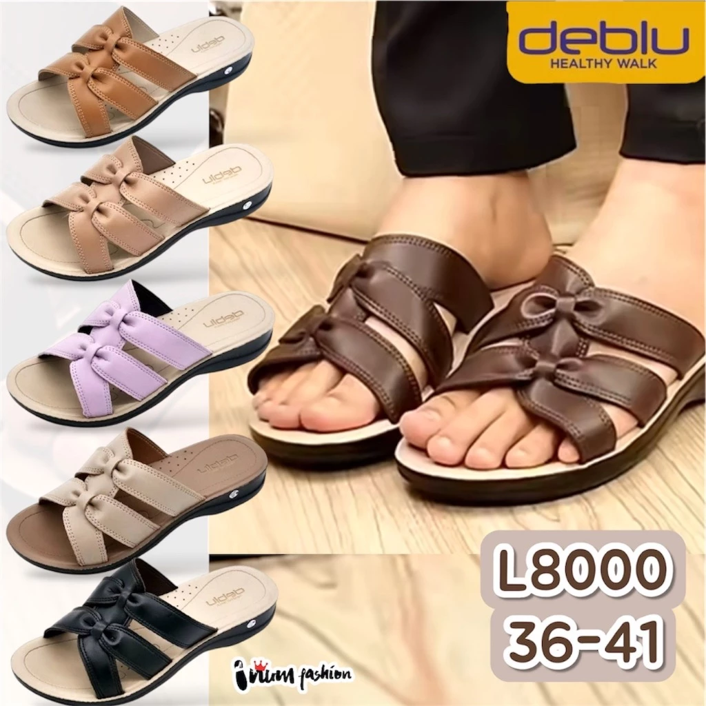 NFshoes ถูกสุด! รองเท้าแตะ เพื่อสุขภาพ Deblu เดอบลู รุ่น L8000 เบา ทนทาน พื้นนุ่ม