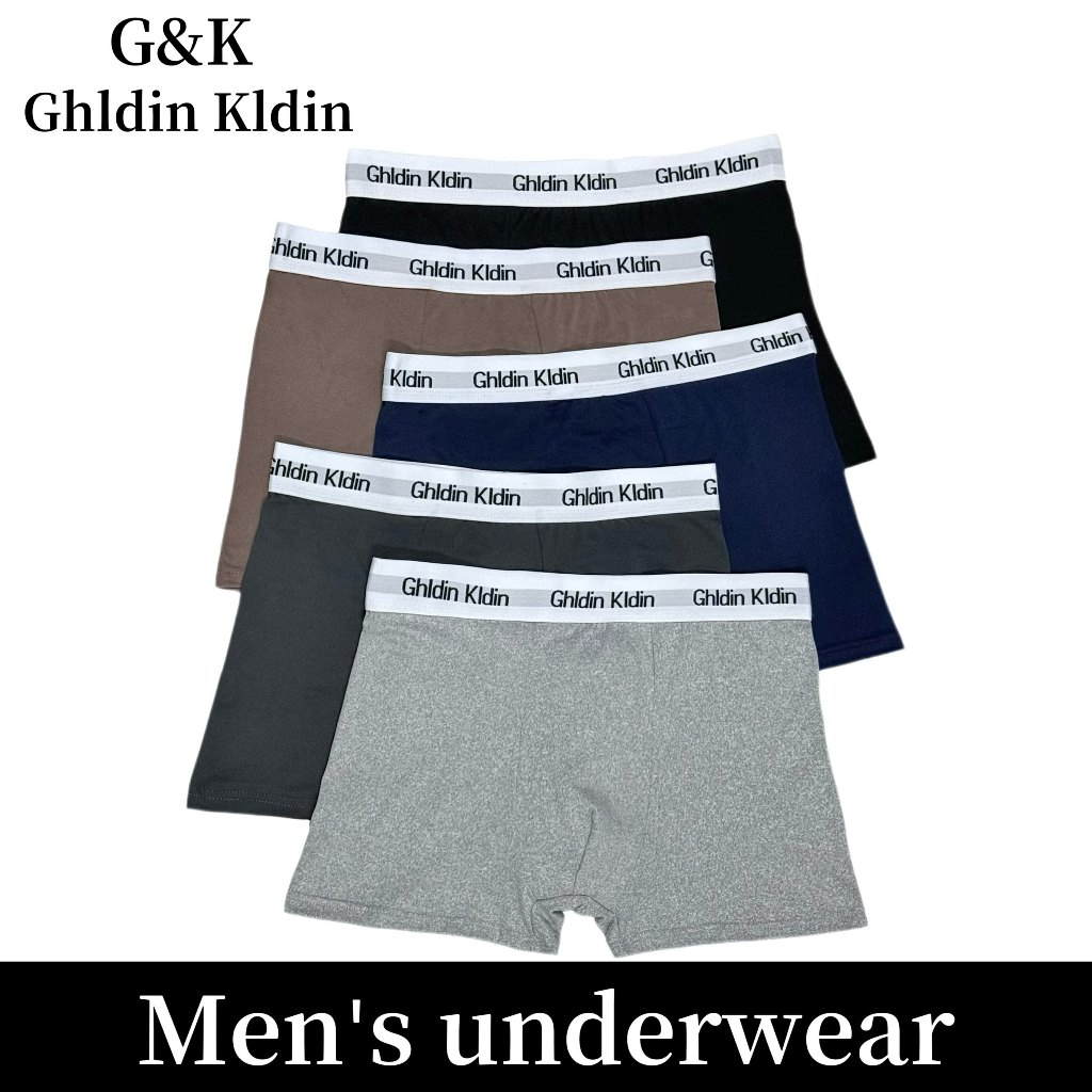 Ghldin Kldin กางเกงในผู้ชาย แอนตี้แบคทีเรีย ระบายอากาศ แห้ง ผ้าฝ้ายนุ่มสบายต่อผิว หลวมและใส่สบาย
