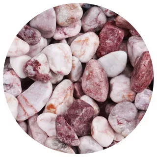 Furnark หินสีชมพู XS / S / SM / M / L Natural Pink หินนำเข้า พรีเมี่ยม คุณภาพ ราคาถูก 250g 500g 1kg