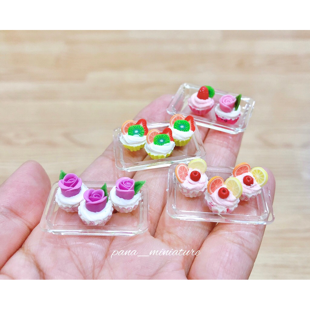ดินปั้นขนมจิ๋ว คัพเค้กจิ๋ว ราคา/ชิ้น Handmade