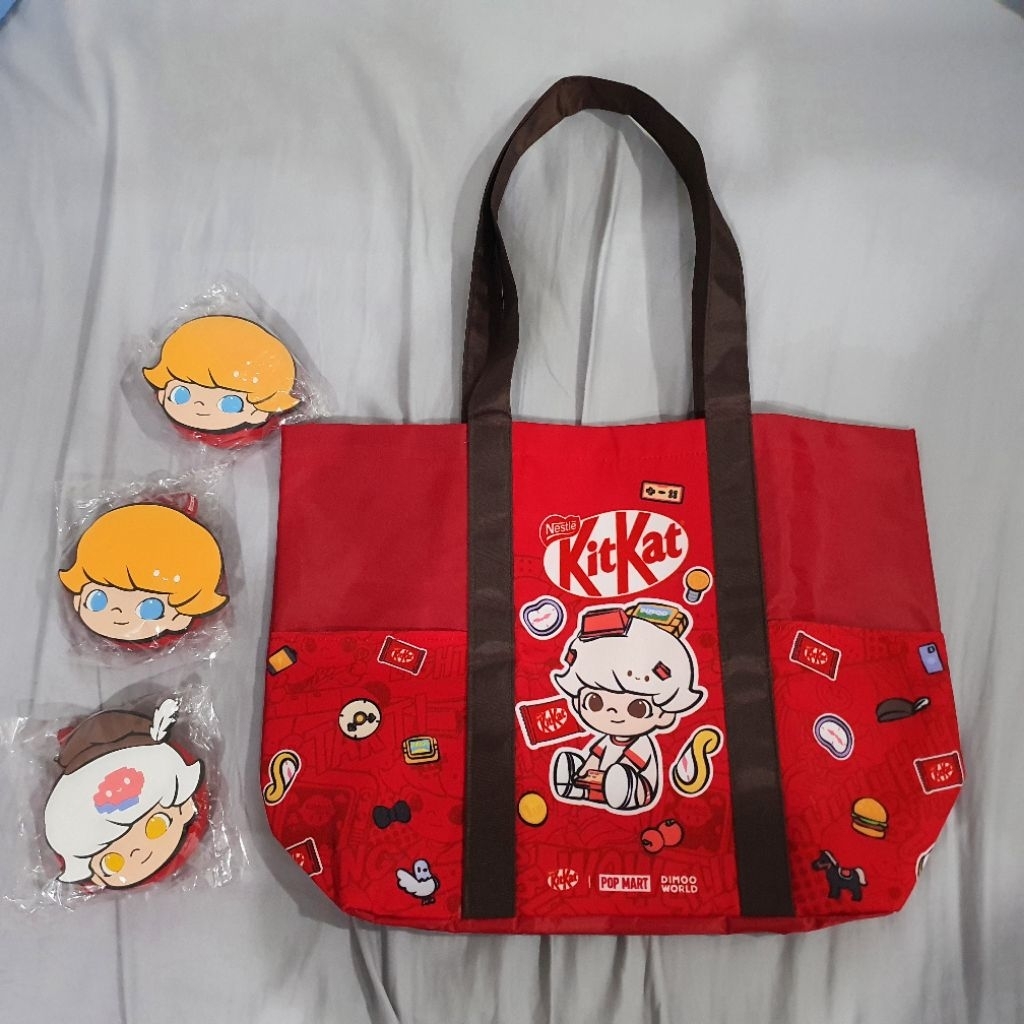 กระเป๋าและพวงกุญแจ Dimoo x Kitkat ขายแยกชิ้น ไม่มี Kitkat นะครับ