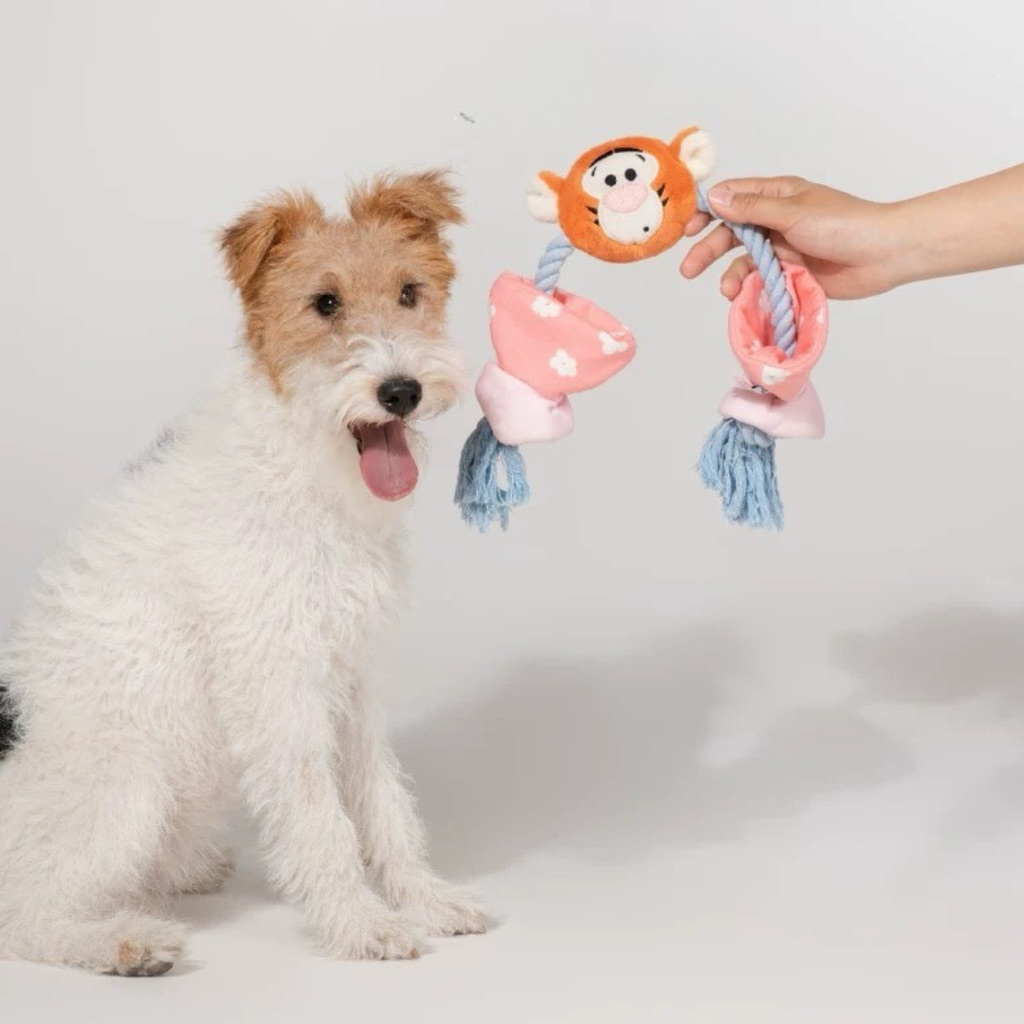 VELKYBARK [พร้อมส่ง] Petsville x Disney ของเล่นเชือกถักสัตว์เลี้ยง ของเล่นสุนัข ของเล่นเชือกถัก มีเสียง ราคา ถูกที่สุด ดีลบีเคเค แกลเลอรีภาพที่ 4