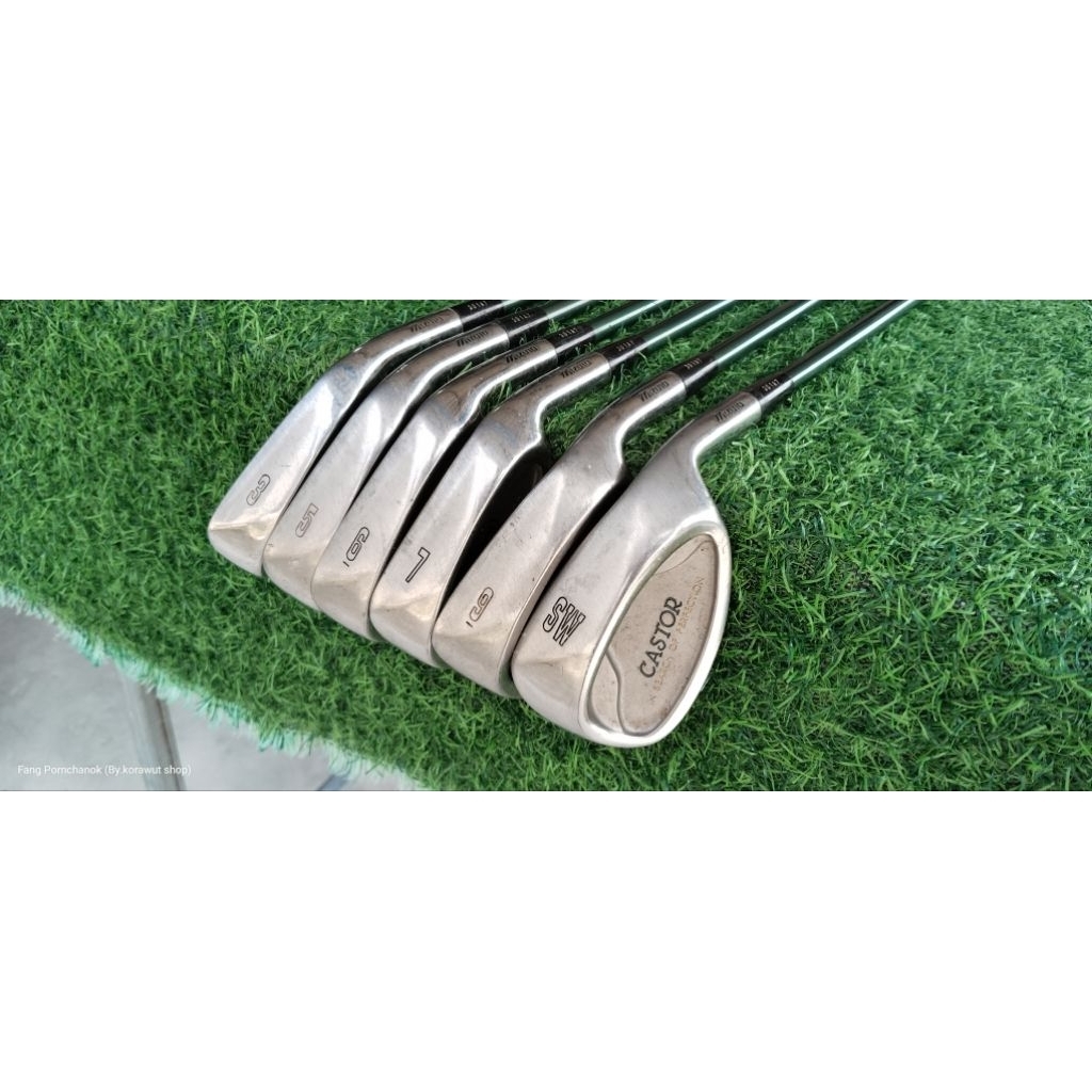 ไม้กอล์ฟมือสอง ชุดเหล็ก Mizuno มีเหล็ก 3-*-5-6-7-*-9-S ขาดเหล็ก 4-8-P ก้านกราไฟต์ FLEX-R