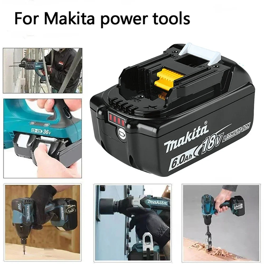 【COD】แบตเตอรี่ Makita BL1860 BL1850B BL1850 BL1840 BL1830 แบตเตอรี่ของแท้18V และเครื่องชาร์จ