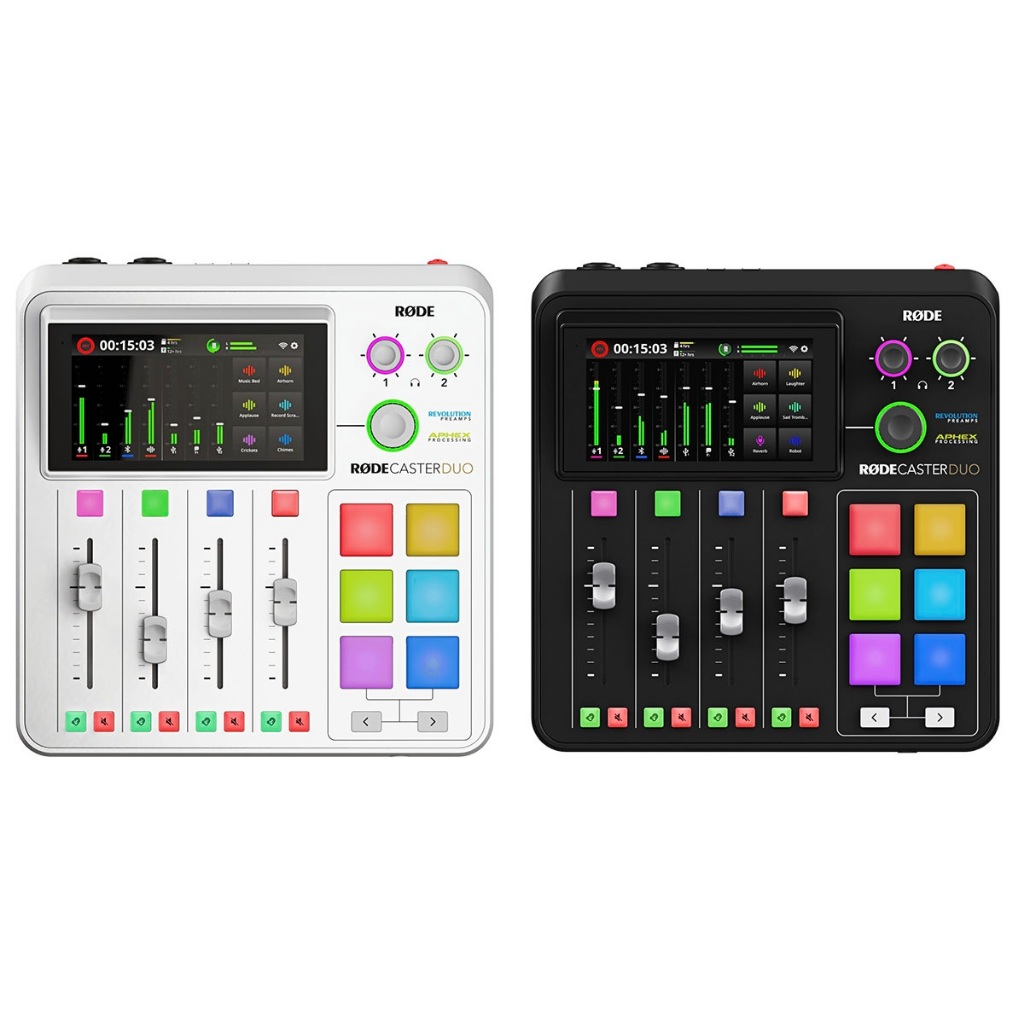 RODE Caster DUO พอดแคสต์ มิกเซอร์ รองรับการบันทึกเสียง Multitrack