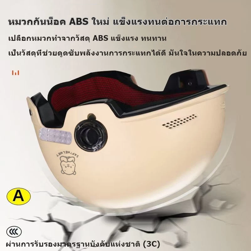 หมวกกันน็อคผู้ใหญ่ รุ่นหมี บังแดด HD thumbnail 5