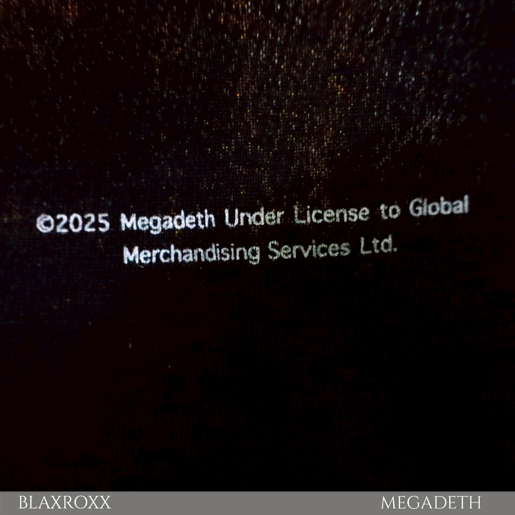 BLAXROXX | MEGADETH® | [MGD025] | เสื้อยืดคอกลม แขนสั้น | สกรีนลายคมชัด ไม่หลุดลอก | Cotton100% - รูปที่ 3