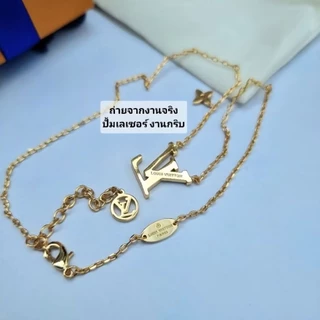 สร้อยคอสไตล์แฟชั่น จี้เพชร วัสดุสแตนเลสแท้ ไม่ลอก ไม่ดำ มาพร้อมอุปกรณ์ครบเซ็ต