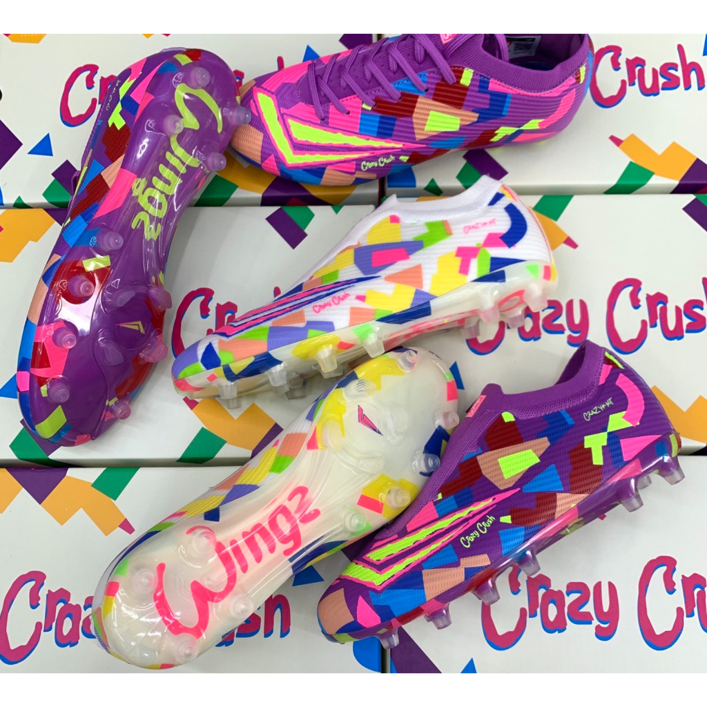 รองเท้าฟุตบอล WINGZ CRAZY CRUSH PU รองท้อป