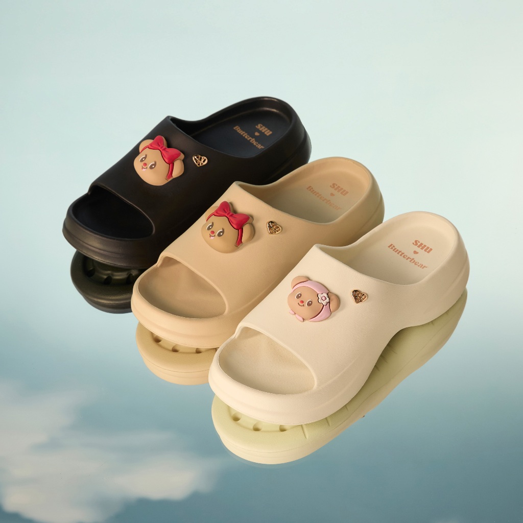 SHU X BUTTER BEAR GUMMIES 2"  รองเท้าแตะ