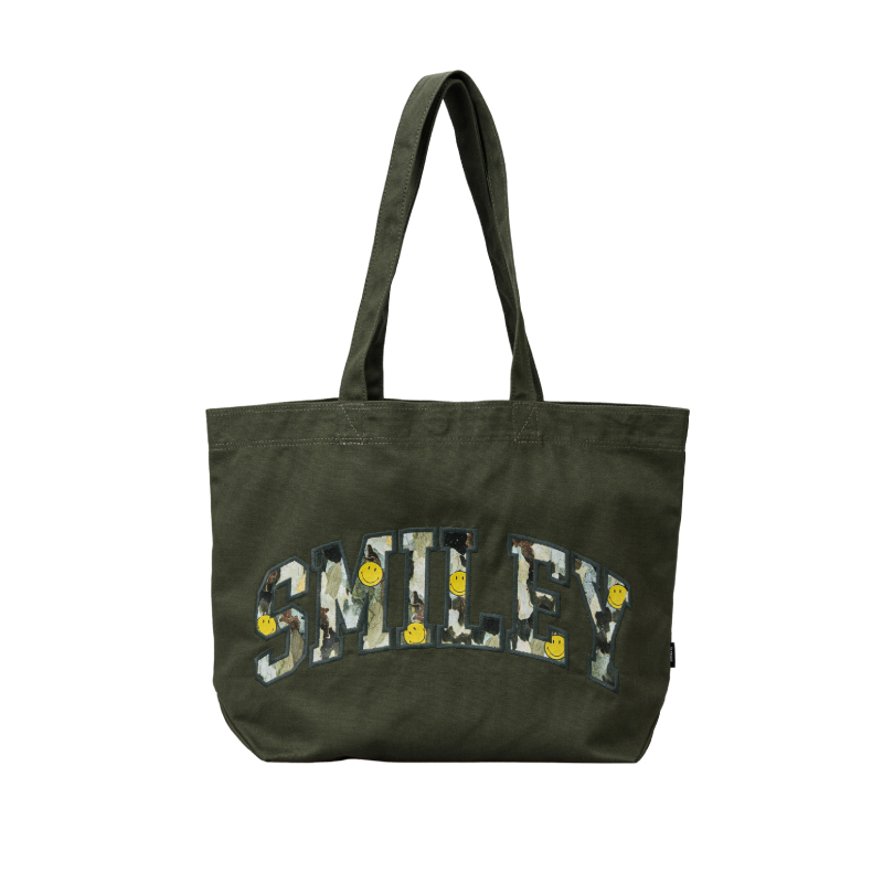 SMILEY® WOODLAND CANVAS TOTE BAG (GREEN)