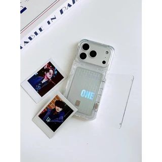 [i17] ส่งด่วน 🛒 S1344 ใส่บัตร S2 แบบเปิด-ปิด เคสไอโฟน เคสใส ใส่รูป สำหรับ IPHONE รุ่น 11-17Promax