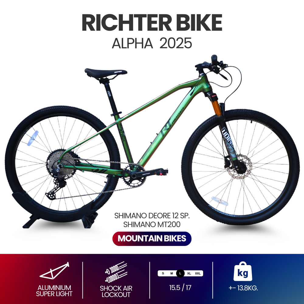จักรยานเสือภูเขา 29 นิ้ว Richter รุ่น Alpha Shimano Deore 12 speed