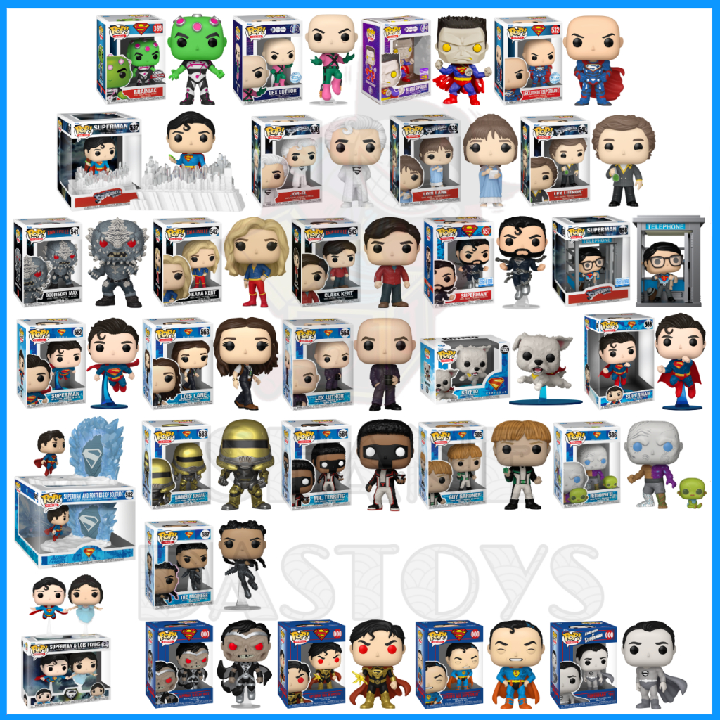 {PRE-ORDER} Funko Pop! DC HEROES : Superman, Clark Kent, Lois Lane, Lex Luthor, Smallville
