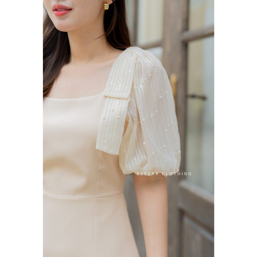 ES-DR25-11 Beau Cuty Dressเดรสออกงาน เดรสน่ารัก รูปที่ 4