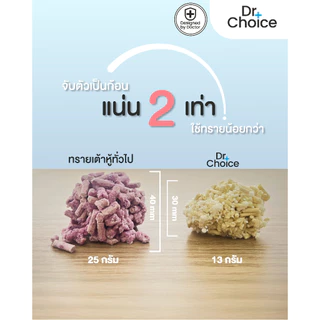 ( ซื้อ 2 ถุงแถมแคทนิป ) Dr.Choice Tofu Mixed with Cassava - ด๊อกเตอร์ ช๊อยส์ทรายแมวเต้าหู้/มันสำปะหลัง (5.5L)