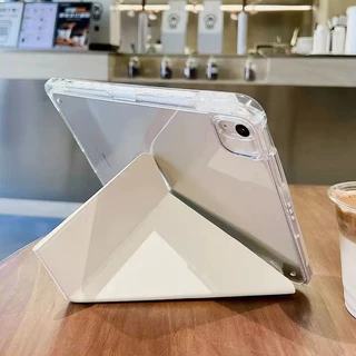 เคสไอแพดหลังใส ตัว y 3พับ โปร11นิ้ว air4/5 Gen5/6 Air6/7 แอร์10.9 เจน7/8/9 10.2 pro11 รุ่นที่10 Air11 Pad case