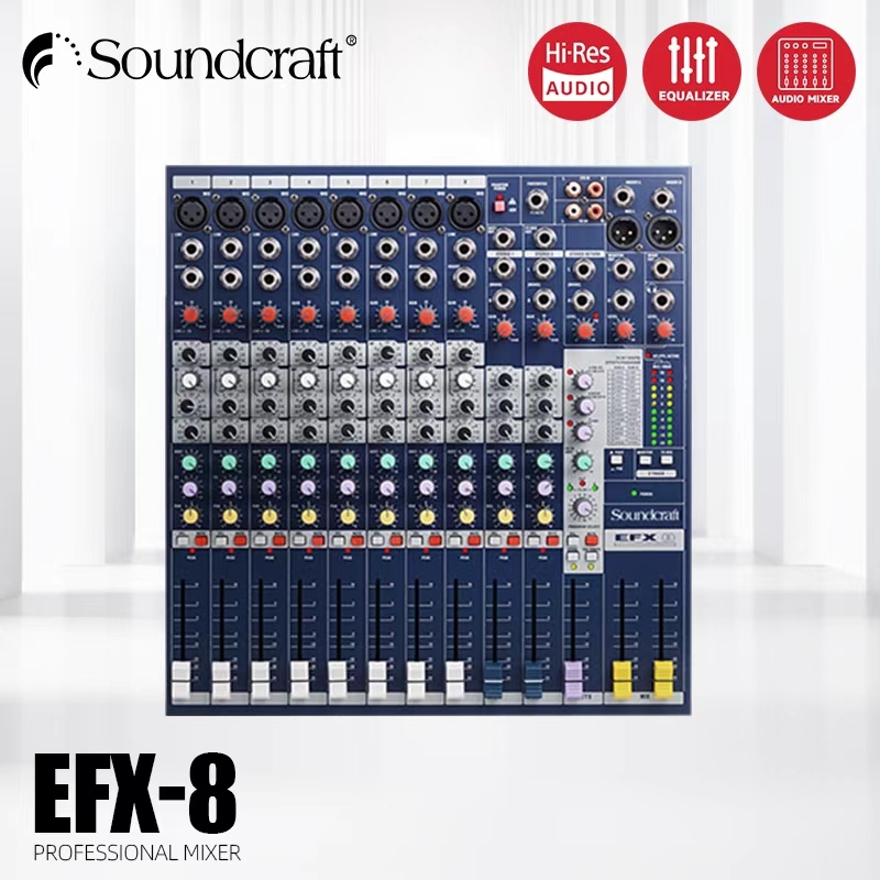 Soundcraft EFX8/EFX12/EFX16 Professional Mixer Mixer Stage Performance Channel Mixer คอนโซลผสมพร้อม 