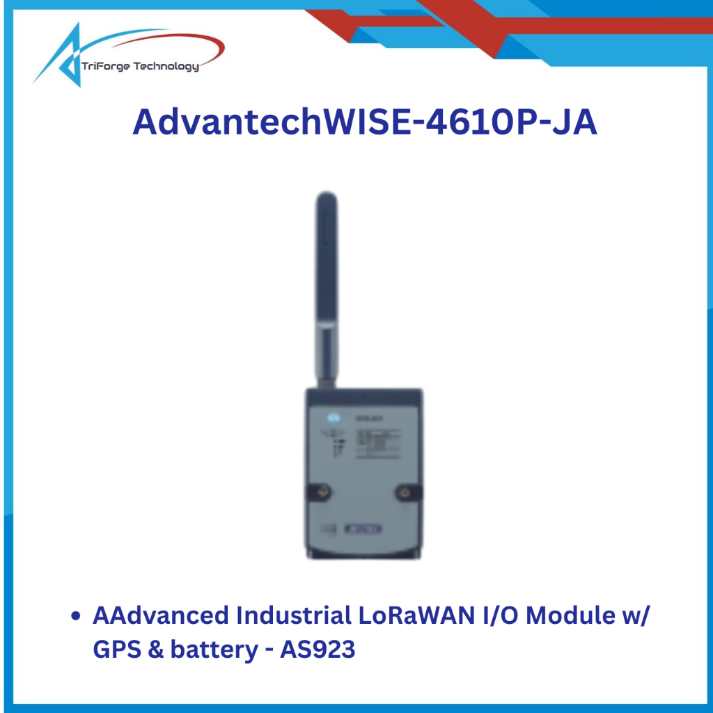 AdvantechWISE-4610P-JA Advanced Industrial LoRaWAN I/O Module w/ GPS & battery - AS923