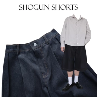 JAMANBKK / SHOGUN SHORTS / กางเกงยีนส์ขาสั้นคลุมเข่า