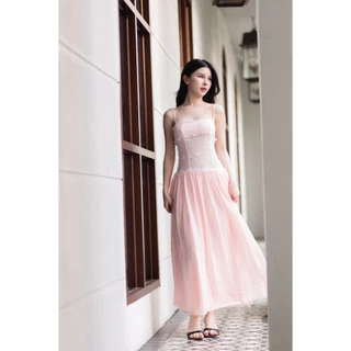 Zinnia Long Dress 🌷🦋 (เดรสสายเดี่ยวเข้ารูป) ZNL-DRESS