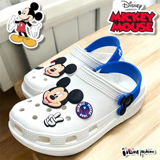 NFshoes Micky Mouse OPTA รองเท้าหัวโตผู้ใหญ่ ลิขสิทธิ์แท้ 100% พื้นสูง1นิ้ว นิ่มเบา วัสดุ EVA ใส่ง่าย ทนทาน ไม่ติดกาว