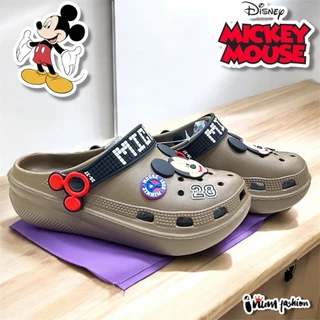NFshoes Micky Mouse OPTA รองเท้าหัวโตผู้ใหญ่ ลิขสิทธิ์แท้ 100% พื้นสูง1นิ้ว นิ่มเบา วัสดุ EVA ใส่ง่าย ทนทาน ไม่ติดกาว