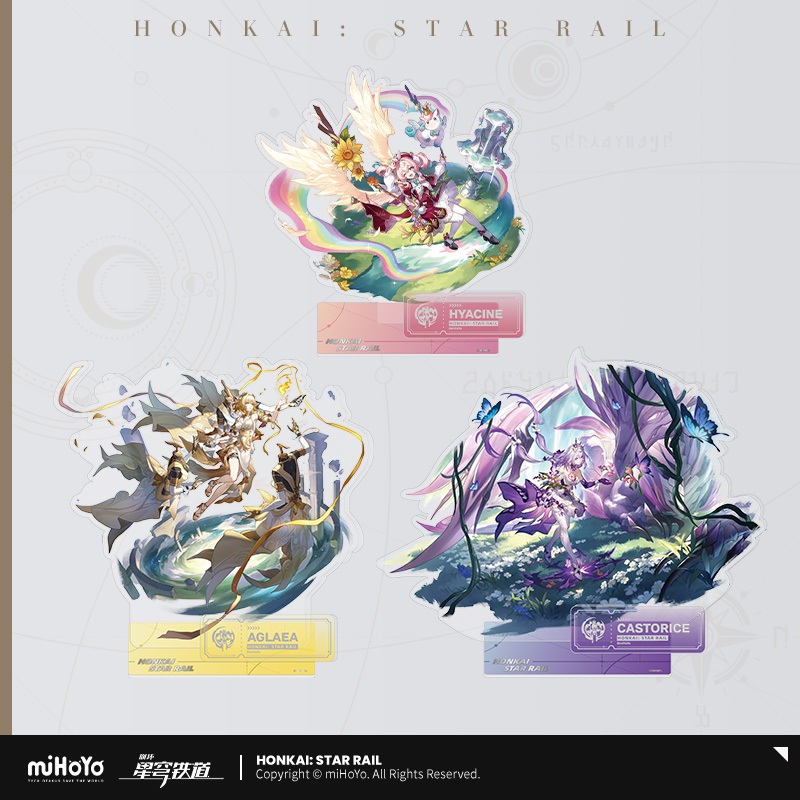 [ พร้อมส่ง / Official ] Honkai Star Rail Standee - Remembrance path ฮงไค สตาร์เรล สแตนดี้ Aglaea Castorice Hyacine