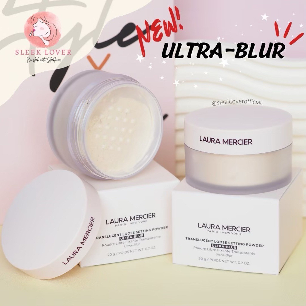 [เหลือ 792-. เก็บโค้ดทักแชท]🔻พร้อมส่ง&แท้🔻 LAURA MERCIER Ultra-Blur Translucent Loose Setting Powder