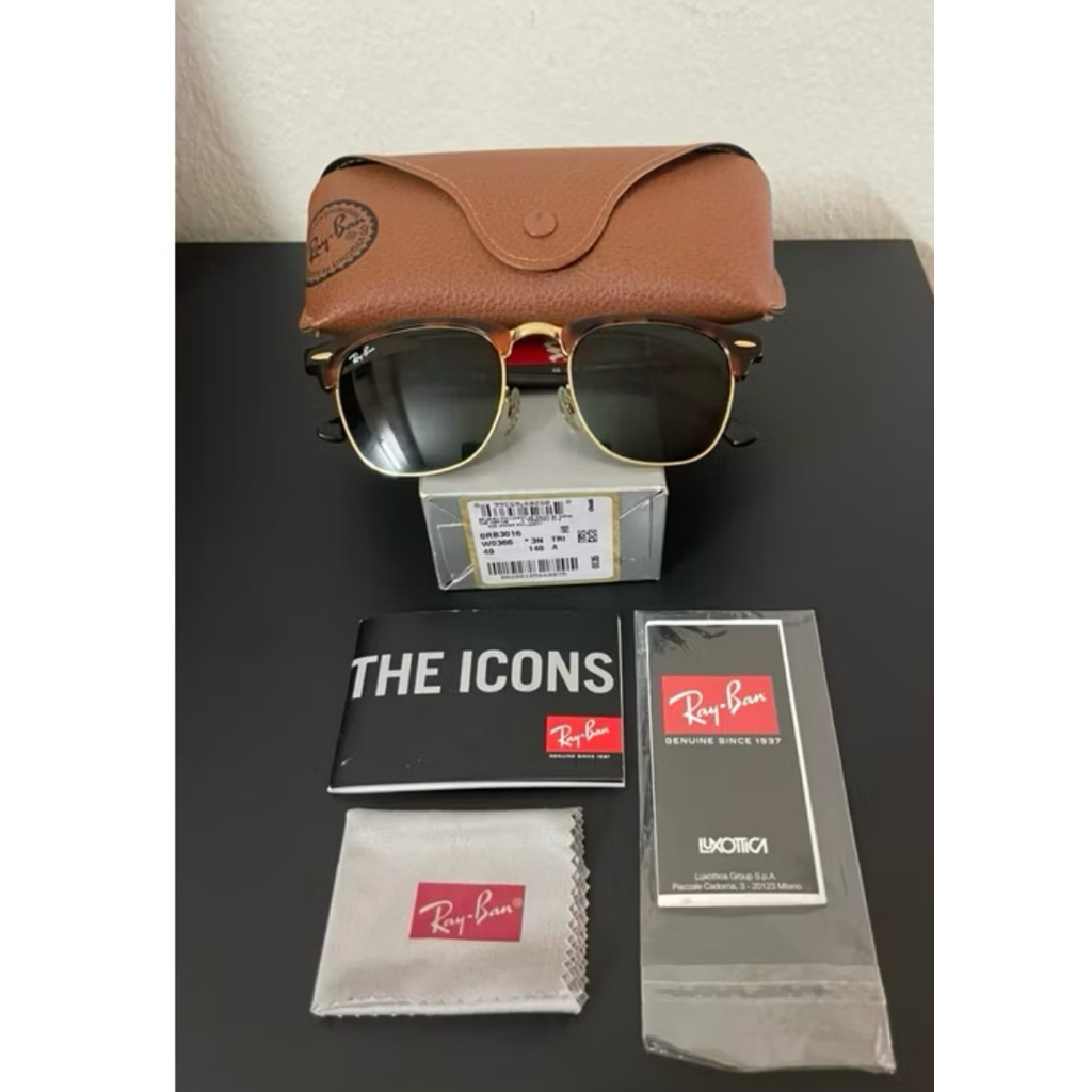 Ray-Ban Clubmaster - RB3016 W0366 รุ่นซิกเนเจอร์