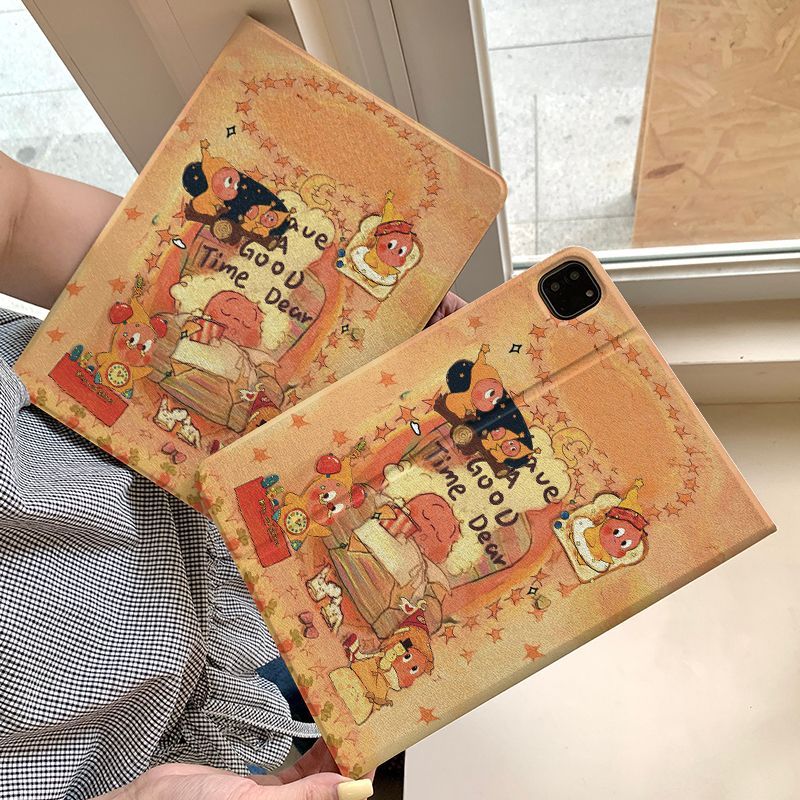 เคสไอแพด เจ้าตัวน้อยน่ารัก มีที่ใส่ปากกา Gen10 Air5 Air6 12.9' วัสดุTPU for iPad Air4 Gen9 Mini6