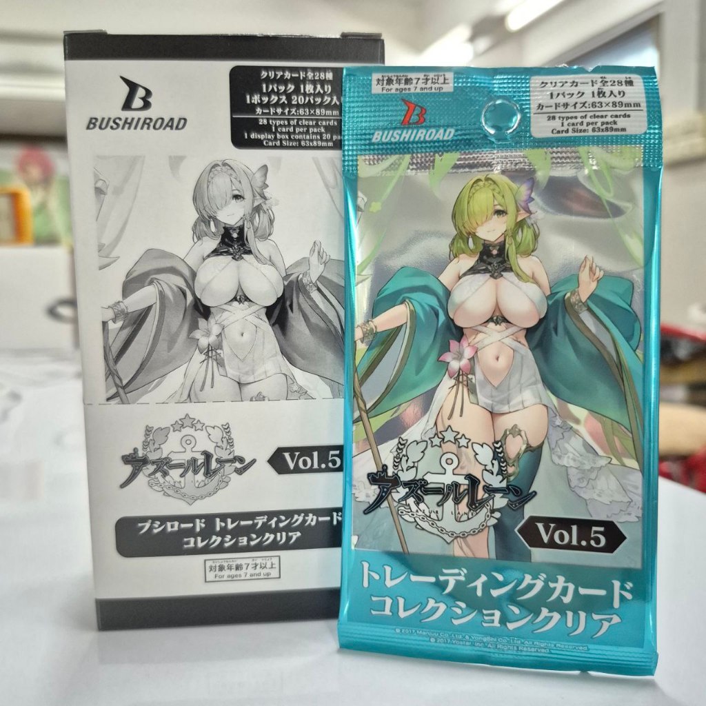 (แบบกล่อง 20 ซอง) การ์ดสะสมอะคลิลิคใส Azur Lane vol.5 Bushiroad Trading Card Collection (BTCC)
