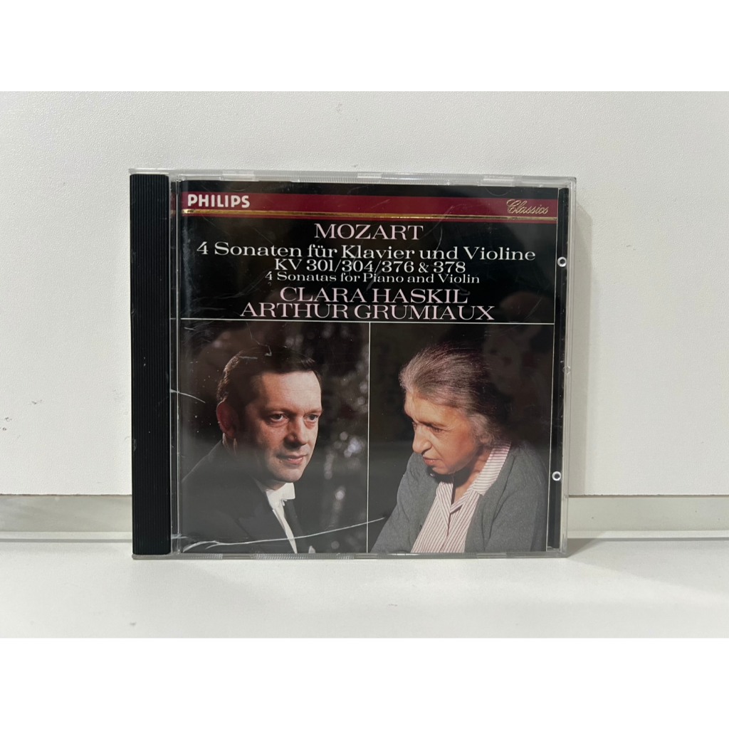 1 CD MUSIC ซีดีเพลงสากล MOZART 4 SONATAS FOR PIANO AND VIOLIN, K. 301/304/376 & 378 CLARA HASKIL ART