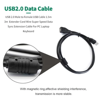 สายพ่วง USB สายเพิ่มความยาวUSB2.0 ยาว 1.5M/3M For Xbox เครื่องอ่านการ์ด, ฮาร์ดไดรฟ์, คีย์บอร์ด, เครื่องพิมพ์, สแกนเนอร์