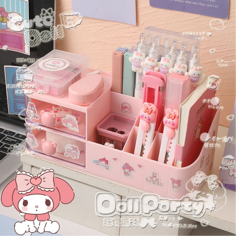 🎀พร้อมส่ง ภายใน24ชม.🛍️ กล่องเก็บของคุโรมิ Kulomi กล่องเก็บของ กล่องเก็บของแบบแบ่งช่อง พลาสติกแข็งแรง