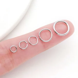 ห่วงปากปิด ห่วง เงิน ทอง โรเดียม ขนาด 3 4 5 6 8 10 12 14 16mm สำหรับทำเครื่องประดับ อุปกรณ์งานฝีมือ DIY พวงกุญแจ
