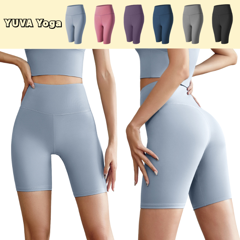 กางเกงขาสั้น กางเกงเลกกิ้งขาสั้น กางเกงโยคะ กางเกงออกกำลังกายผู้หญิง เป้าสามเหลี่ยมเหมาะกับกีฬาทุกปร