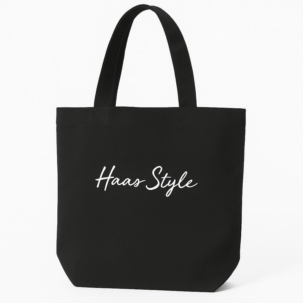 Haas กระเป๋าผ้าสีดำ HALAG079 ดีไซน์ Haas Style