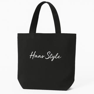 Haas กระเป๋าผ้าสีดำ HALAG079 ดีไซน์ Haas Style